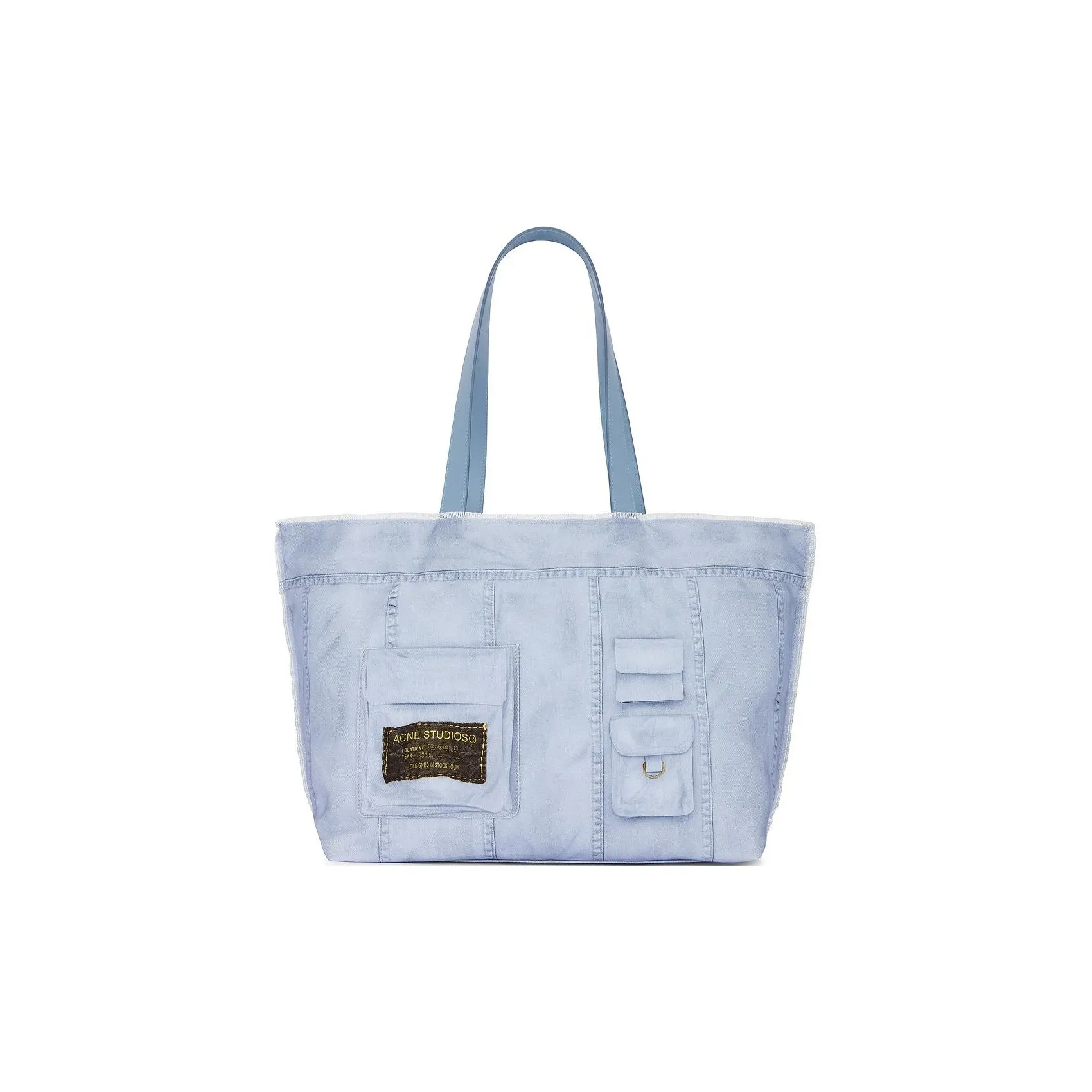 Acne Studios Canvas Bag, Tote Bag, Shopping Bag, Handbag Women's Blue