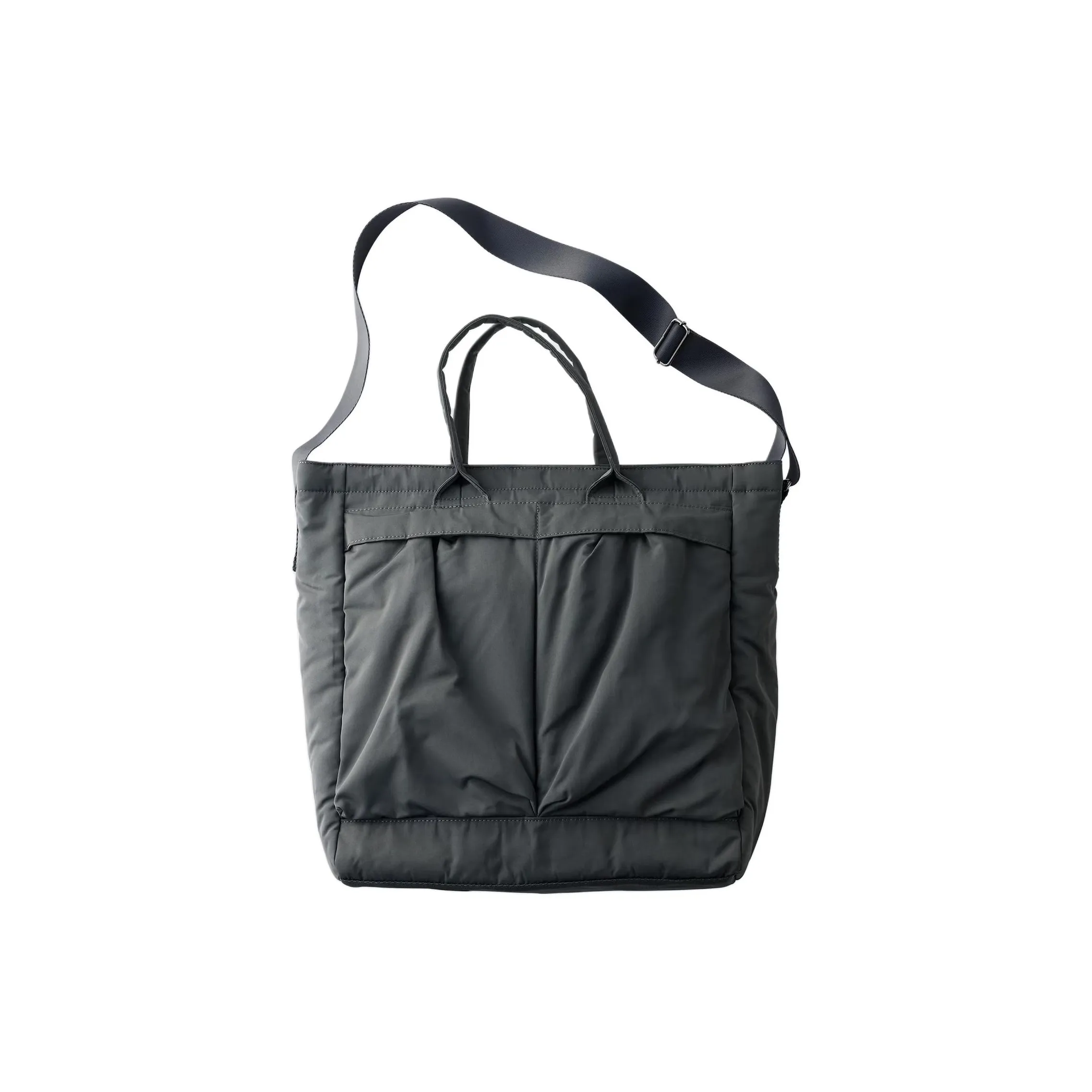 UNIQLO Polyester Shoulder Bag, Crossbody Bag, Handbag Regular Unisex Gray