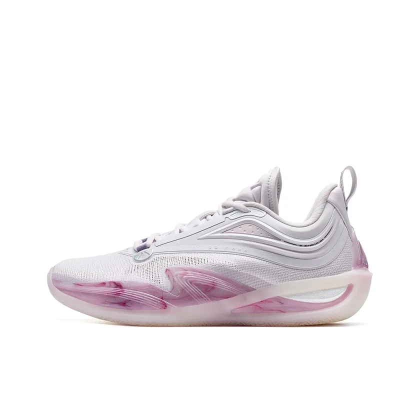 XTEP Zhang Zhenlin Generation Basketball Shoes Men's Low Top Subtle Purple