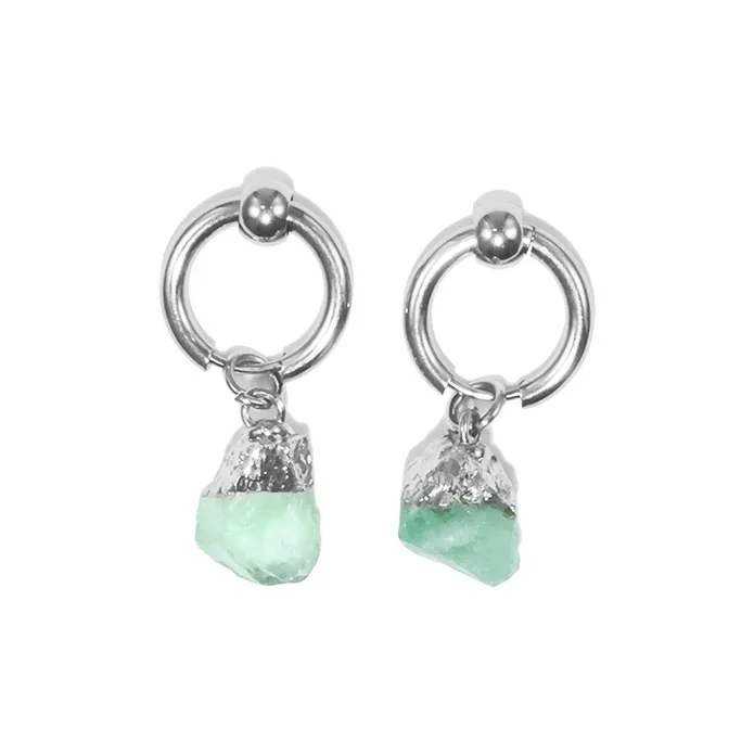 Серьги Get'em ON с цирконием нержавеющая сталь женские