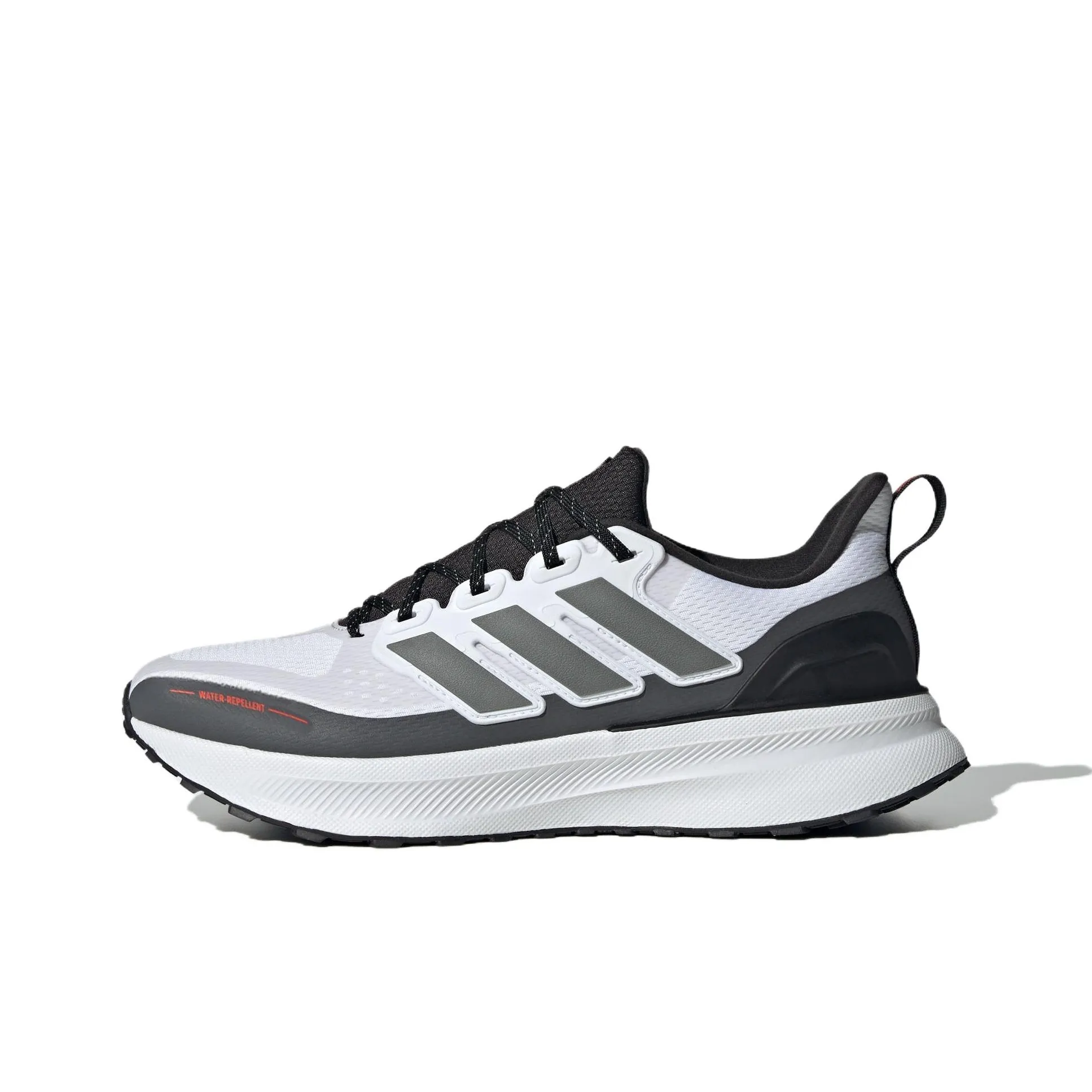 Adidas ULTRARUN 5 Slip Устойчивый к истиранию Низкий Топ Беговые кроссовки Мужские Белый Серый
