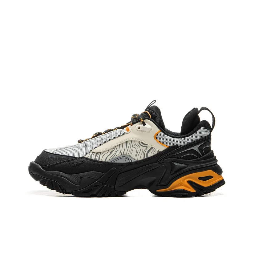 LiNing CF Su Chi 3 Anti-Slip Wear-Resistant Low-Top Trekking Shoes Men's Black Gray