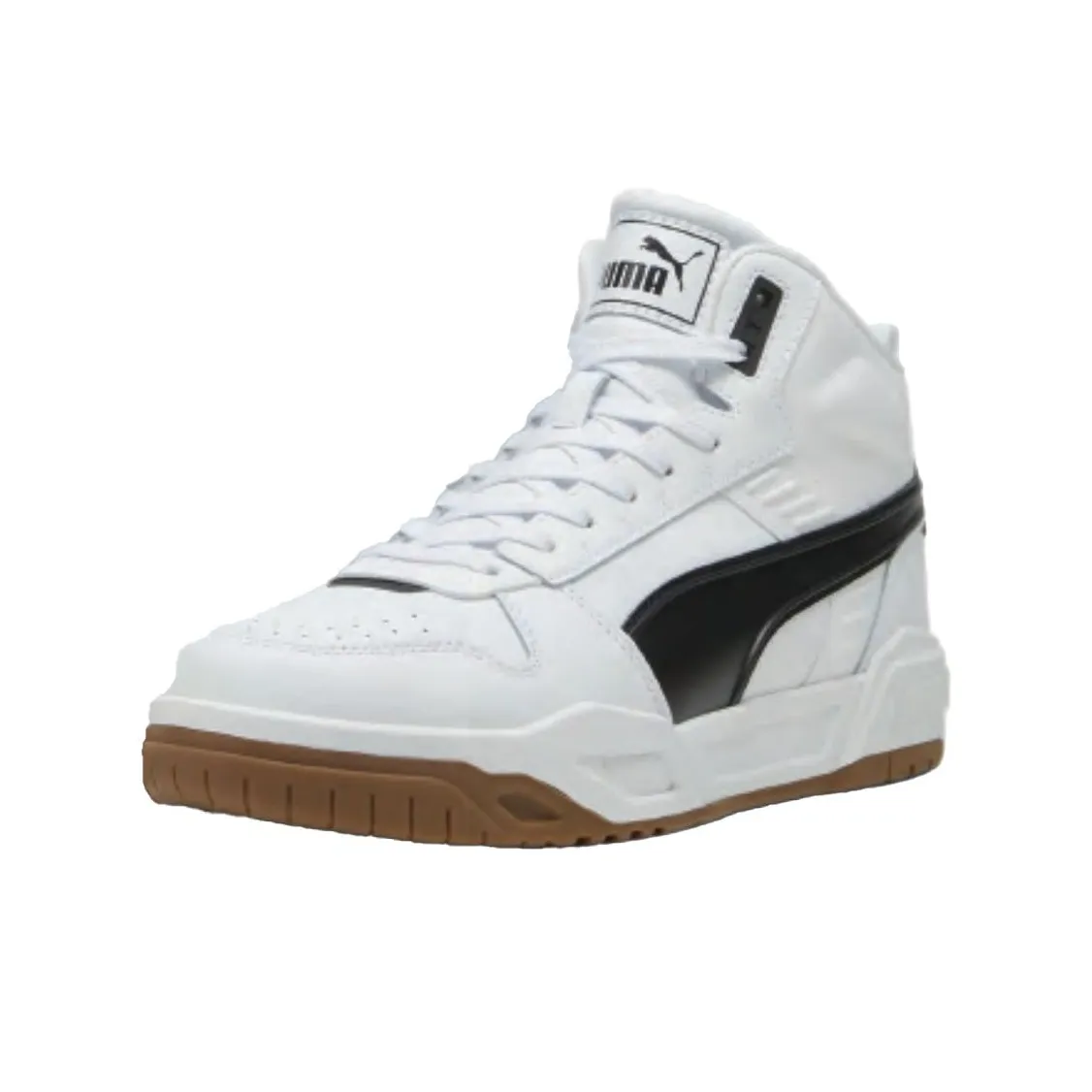 PUMA Anti Slip Wear Resistant Mid Top Skateboard Shoes Unisex White