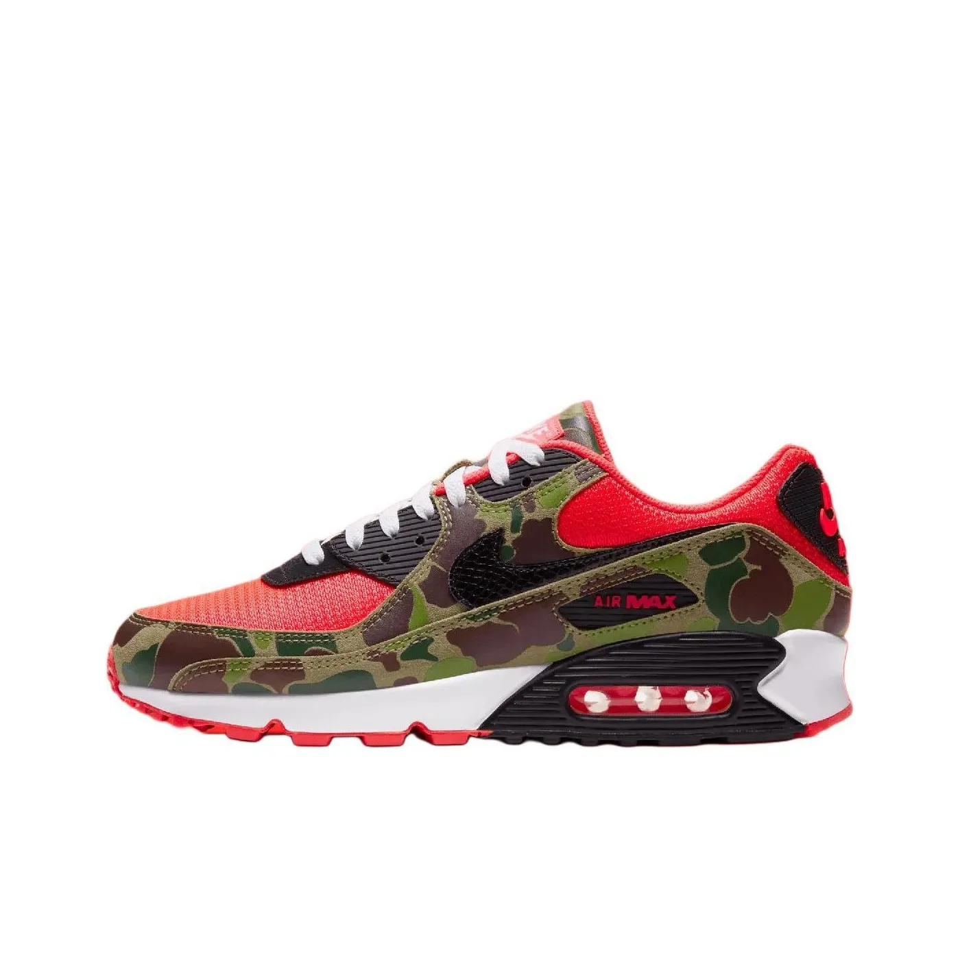 Nike Air Max 90 Low Top Running Shoes Unisex Black Red 2024 Edition