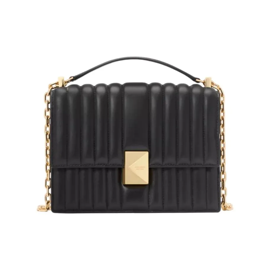 Kate Spade Cow Leather Shoulder Bag Crossbody Bag Handbag Women's Black