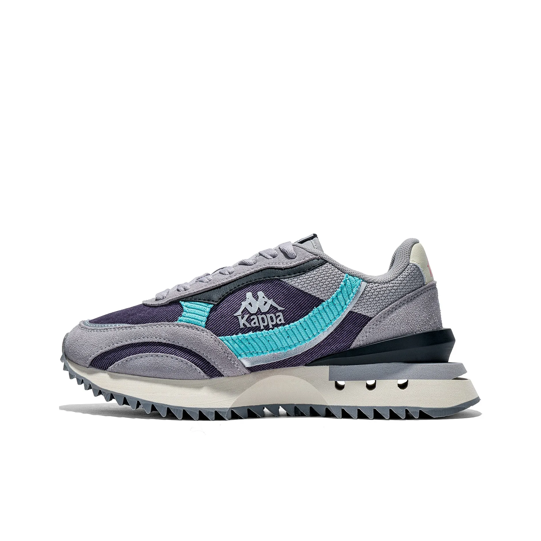 KAPPA Шорты Устойчивые к истиранию Низкий Топ Беговые кроссовки Женские Фиолетовый Серый Синий