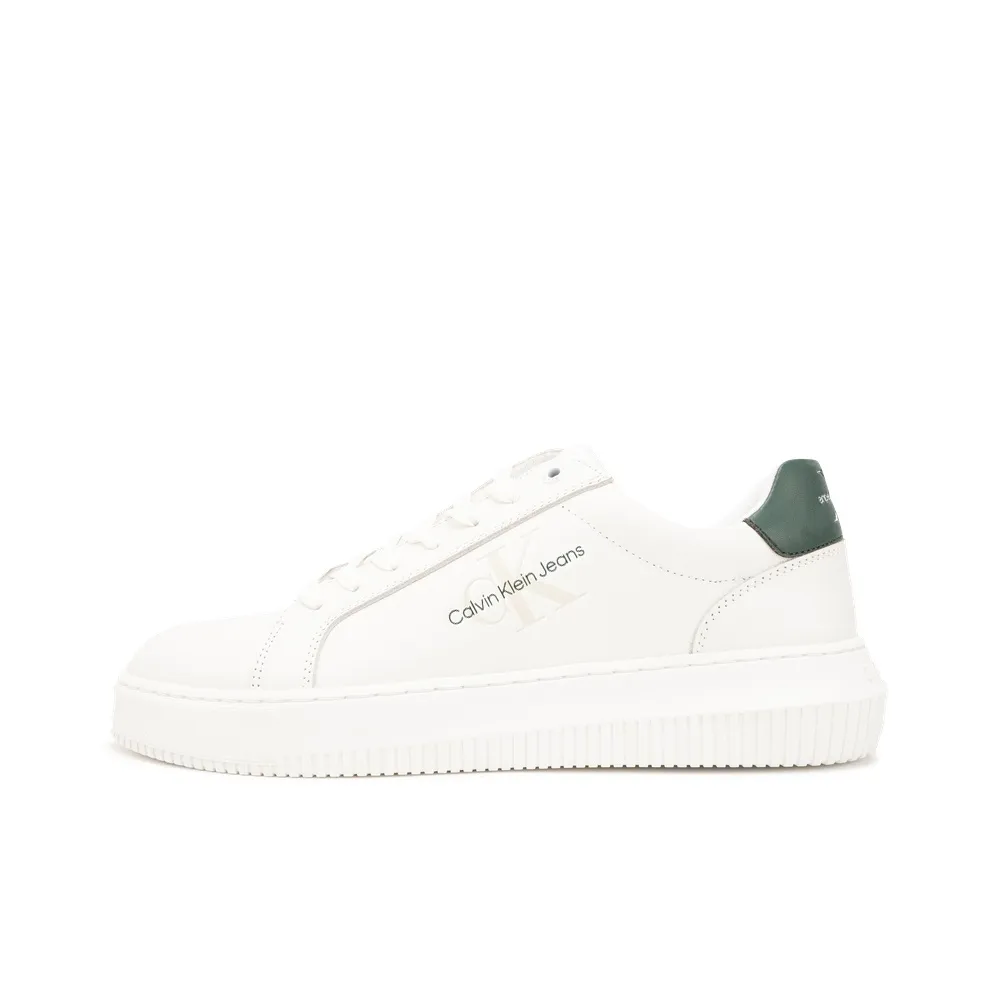 CALVIN KLEIN Low-Top Skateboard Shoes Men's Moonlight White / Sage Green