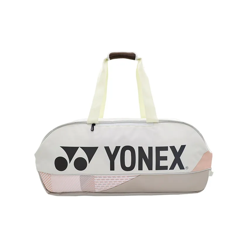 YONEX Badminton Racket Bags 6 Pcs Pack Sports Casual Style Crossbody Bag Beach Beige Yellow Unisex