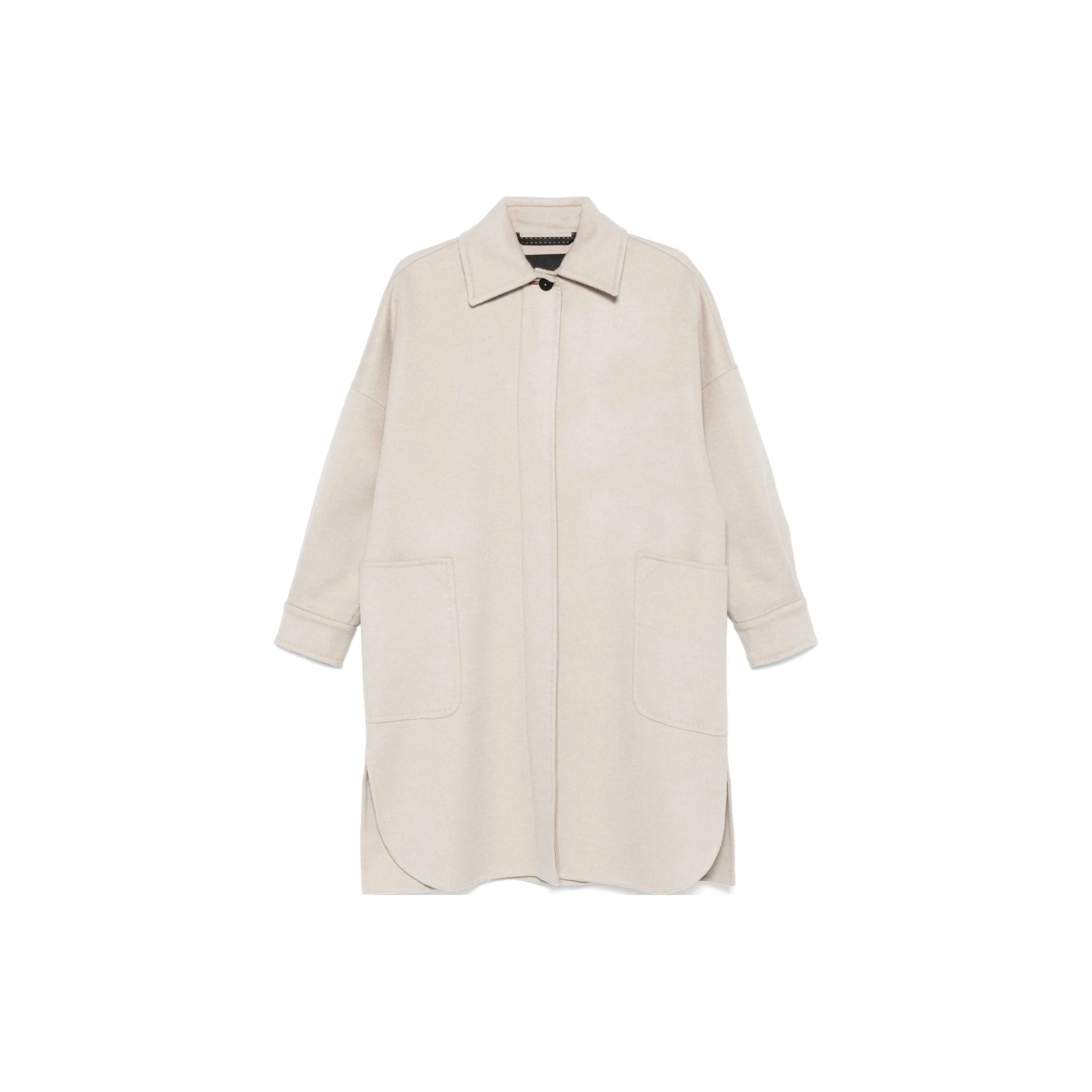 MaxMara Baruffa Button Detailed Oversized Coat