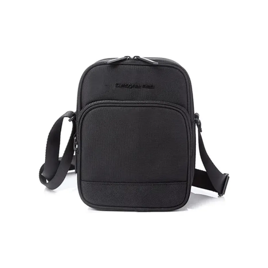 SAMSONITE Nylon Shoulder Bag, Crossbody Bag Men's Black