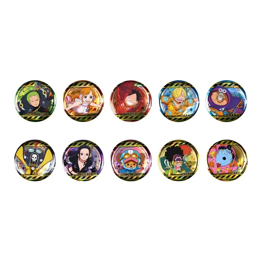 BOOM COMIC One Piece Egghead Island Agathe, Luffy & Chopper Laser Badge Badges