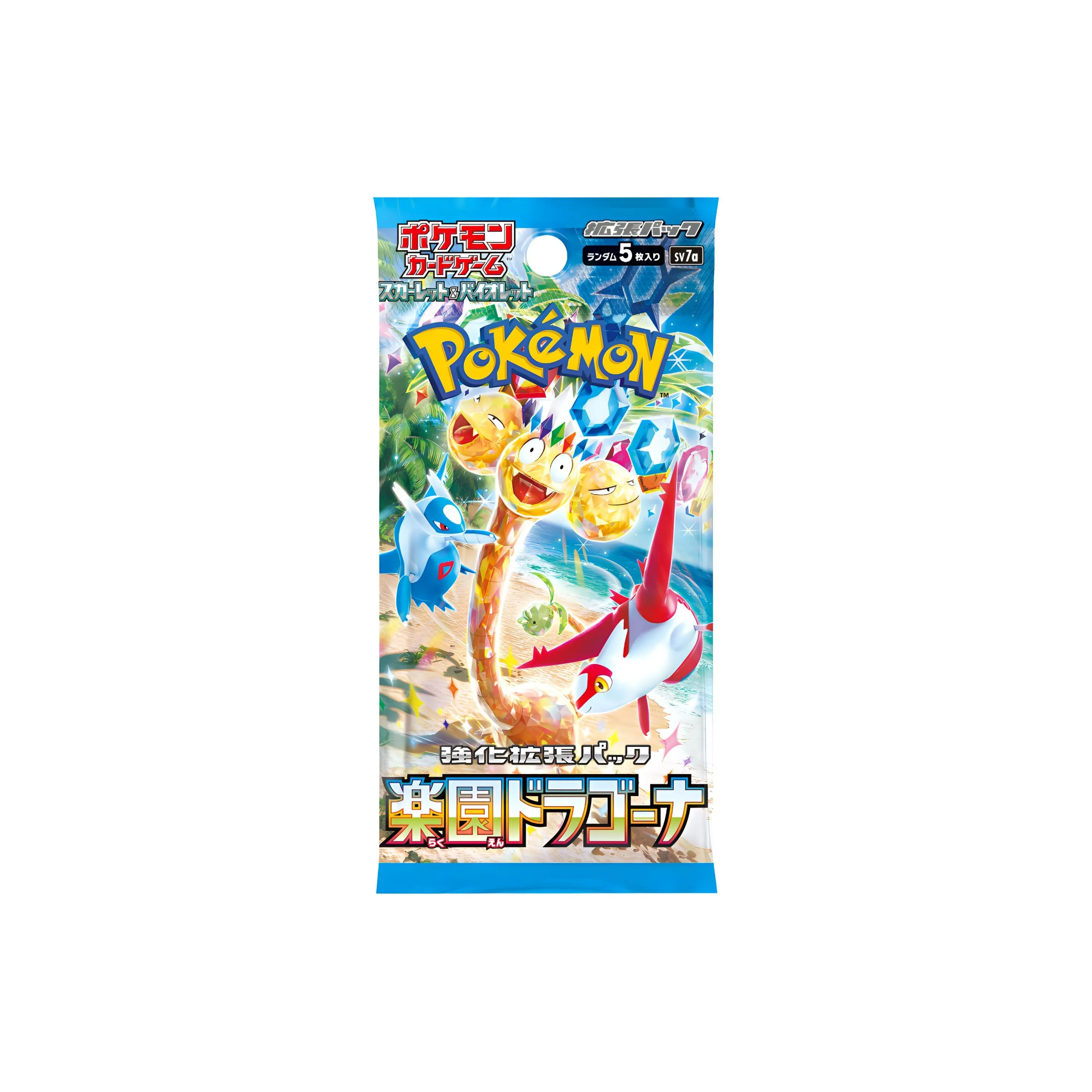 Карта Pokémon Game Scarlet and Violet Enhanced Дополнительный пакет 'Heavenly Dragon' Карты для дуэлей 5 шт