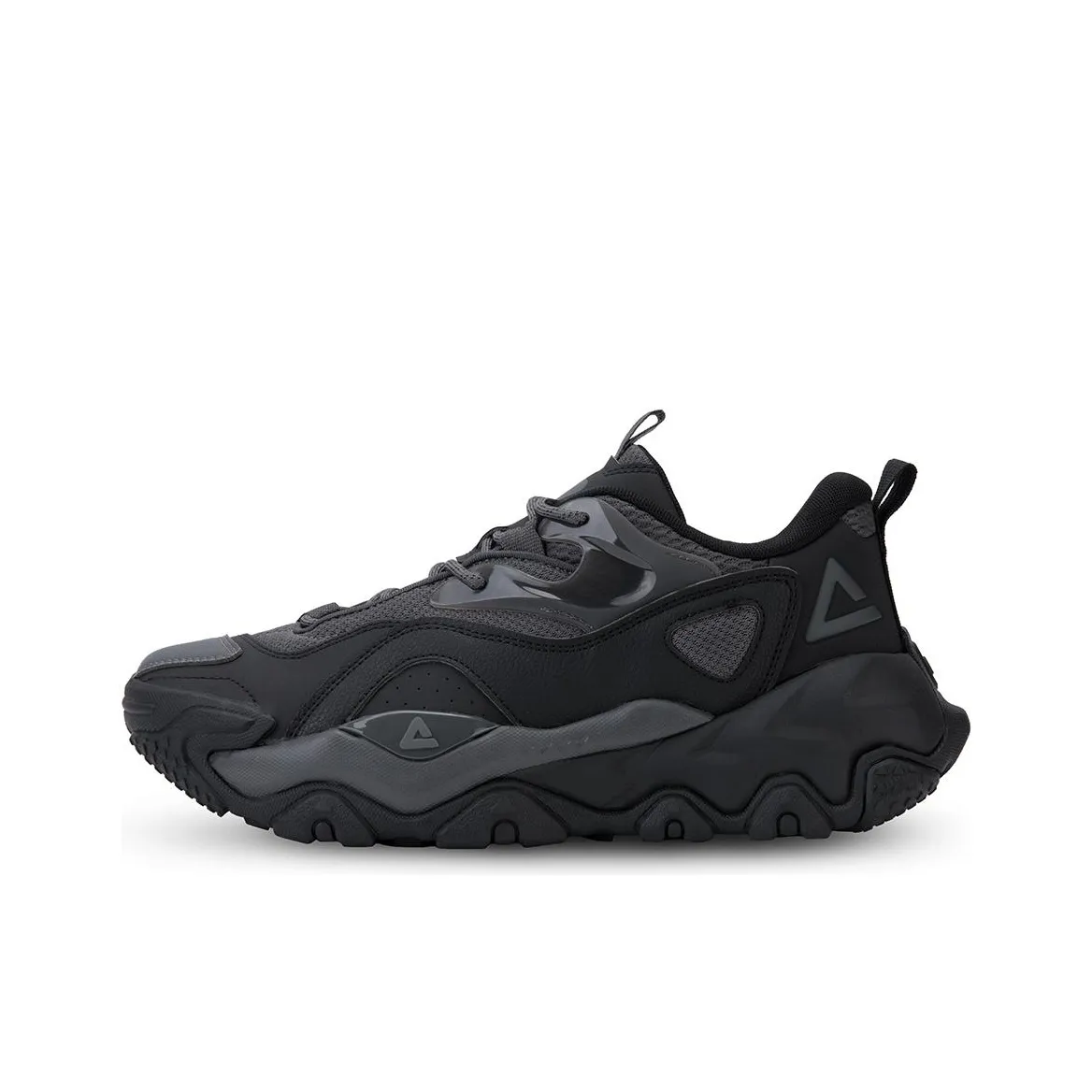 PEAK Tai Ji2.0 Er Pu Cushioning Balance Height Increasing Low Top Casual Shoes Men's All Black