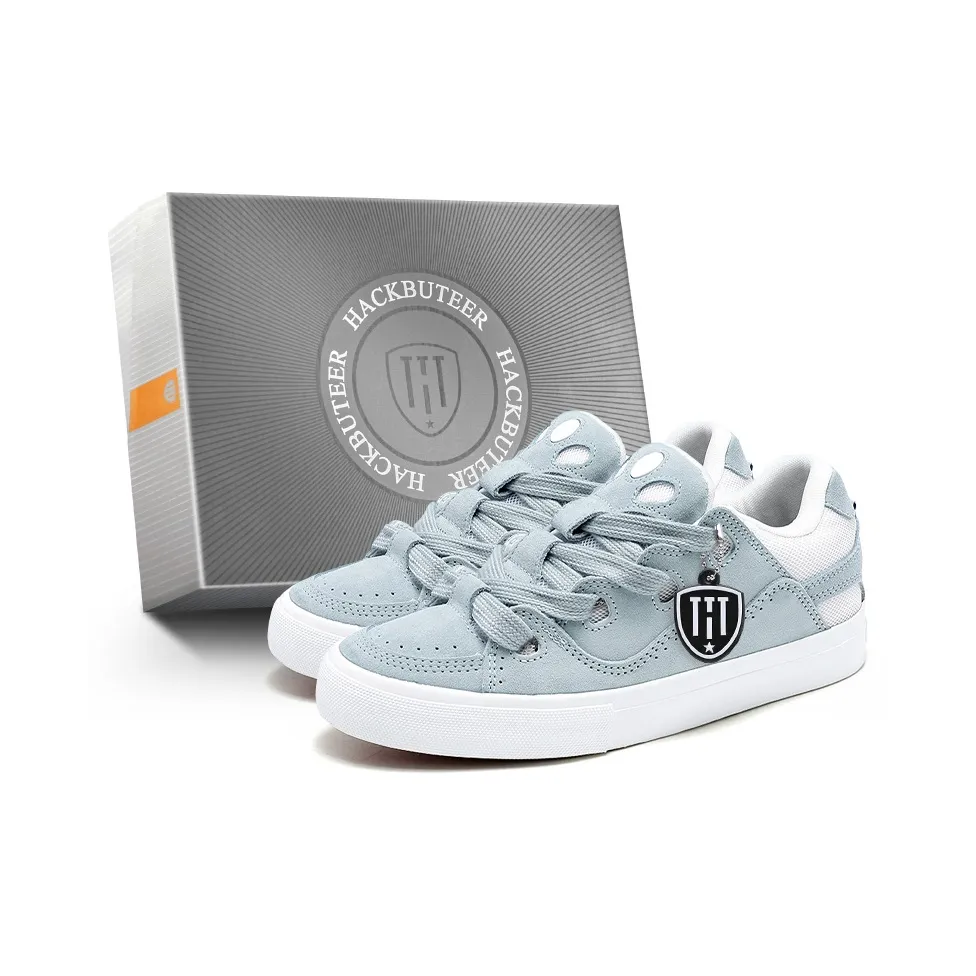 HACKBUTEER Abrasion Resistant Low Top Skateboard Shoes Unisex Box