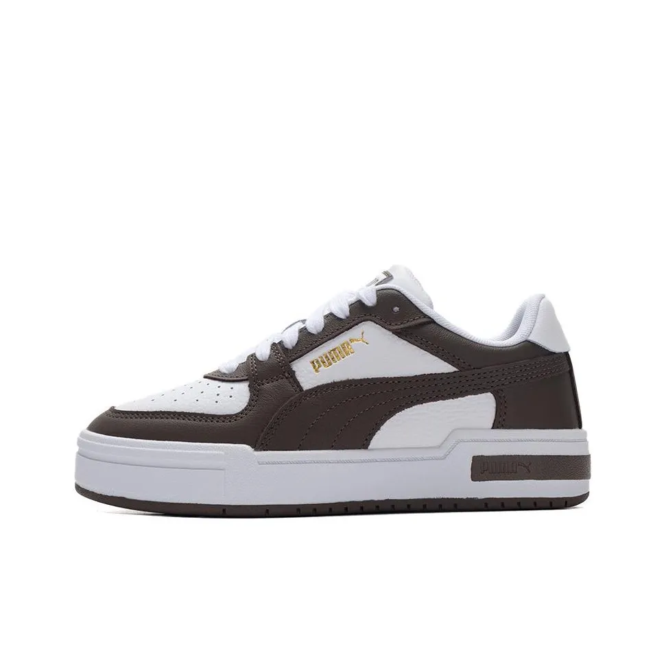 PUMA Ca Pro Classic Аbrasion Resistant Дышащие Низкие Кроссовки для Скейтбординга Унисекс Умбра Белый