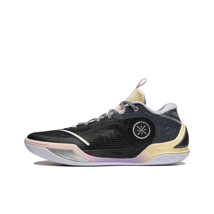 LINING Wade Cold Blood 2 Баскетбольные кроссовки Низкий топ Черный/Теневой серый Мужской