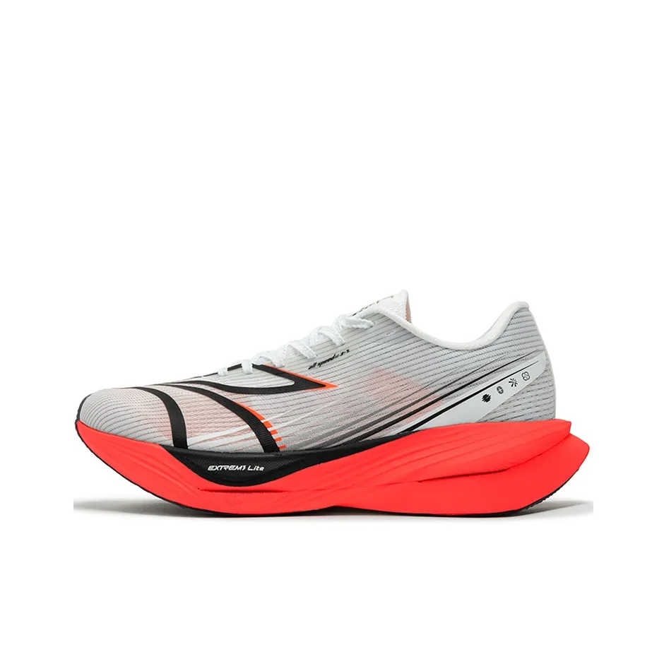 361° Flying B ET Cushioning Anti-Slip Wear-Resistant Breathability Low-Top Running Shoes Men's Fluorescent Red Orange