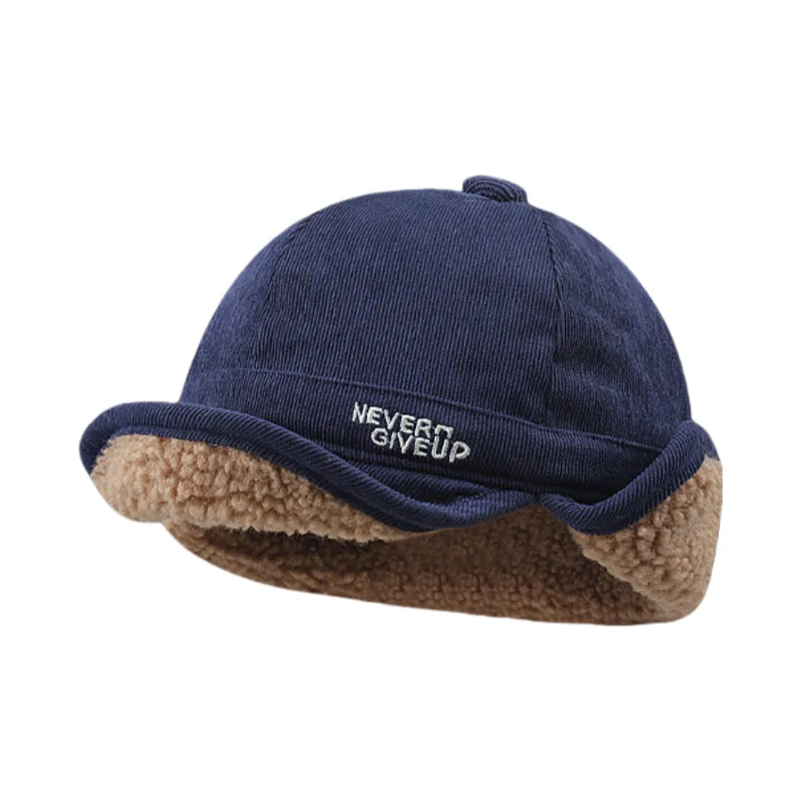 NOMK Полиэстер Шляпы-ушанки Унисекс Темно-синий Черный Бежевый Кофейный Армейский зеленый