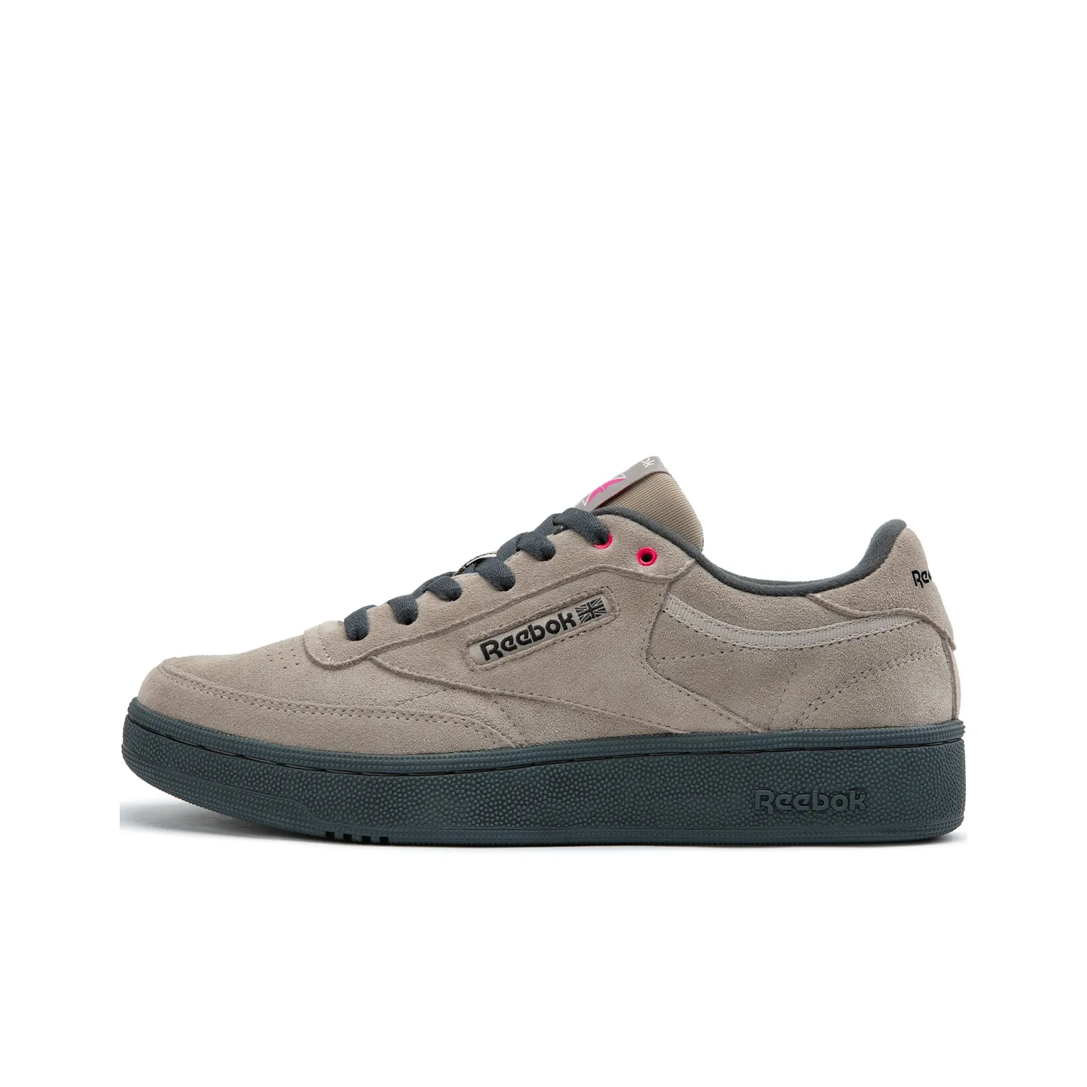 Reebok CLUB C 85 W+ Anti Slip And Wear Resistant Height Increasing Low Top Skateboard Shoes Unisex Khaki