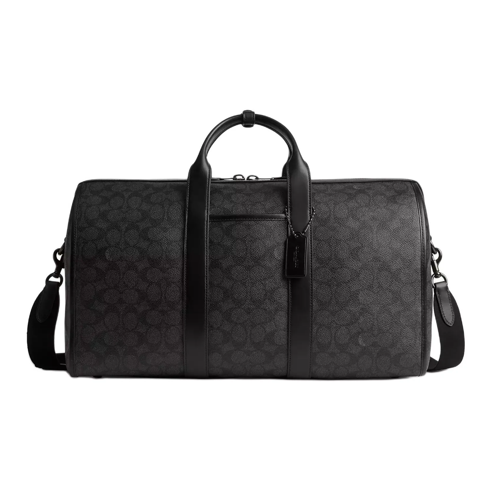 COACH Coated Canvas One Shoulder Crossbody Handbag, Travel Bag Men
s Charcoal