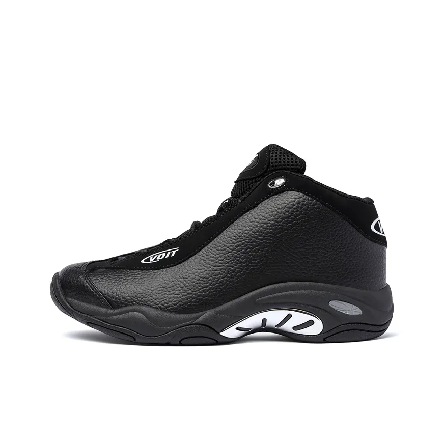 VOIT Баскетбольные кроссовки MID Топ Чисто черный Мужской