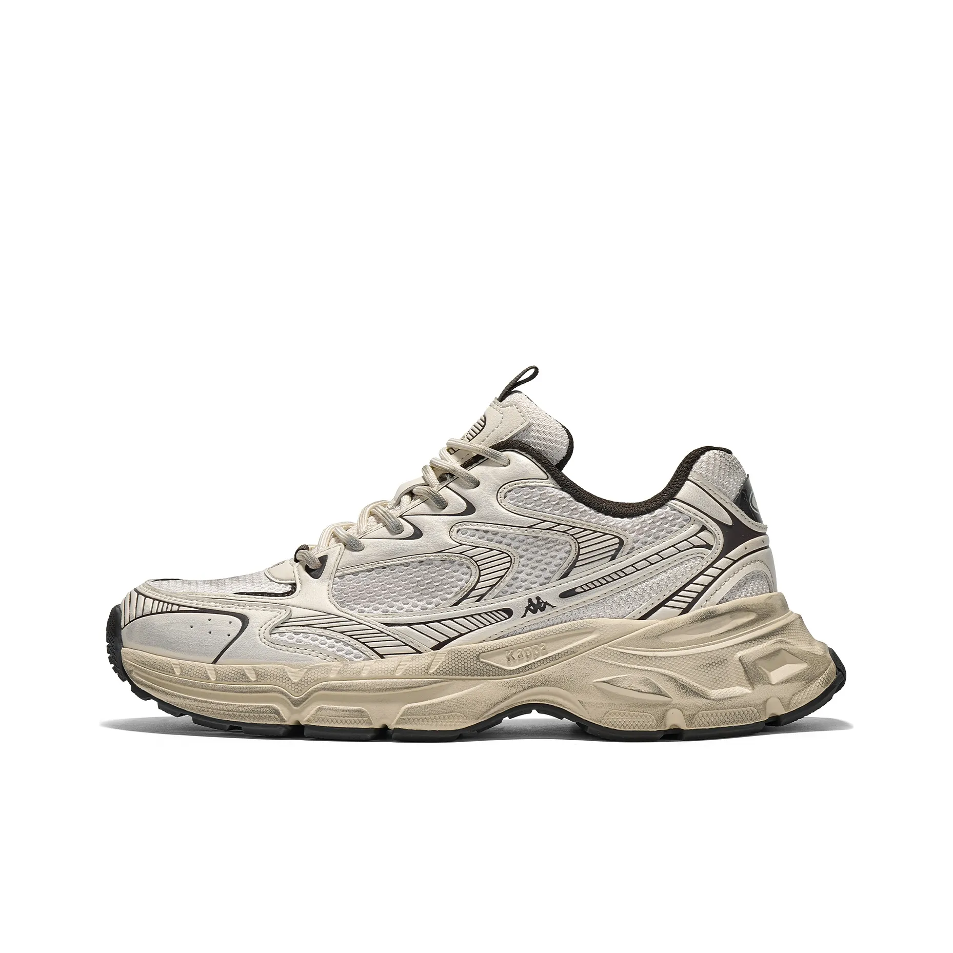 KAPPA Шорты Устойчивые к истиранию Низкий Топ Беговые кроссовки Унисекс Коричневый