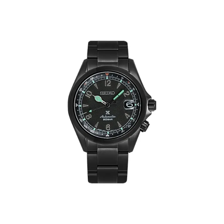 SEIKO Prospe Automatic Mechanical Movement Stainless Steel Strap Watch Men's Watches Black Dial