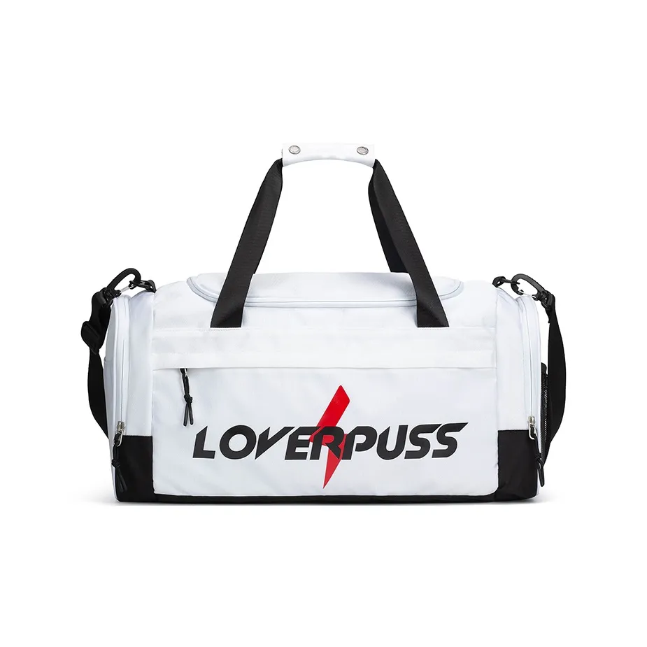 LOVERPUSS Полиэстер Портативный Одно плечо Через плечо Спортивный зал Сумка Большая Унисекс Черный Белый