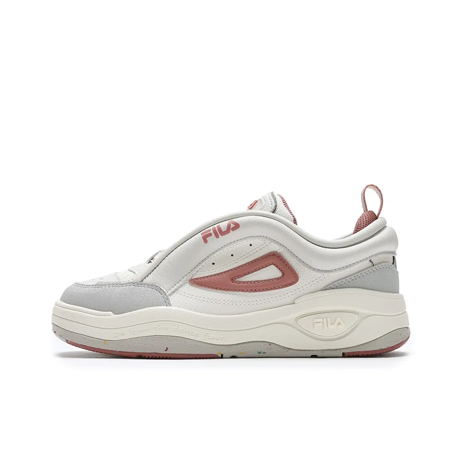 FILA противоскользящие низкие кроссовки для скейтбординга женские белые серые