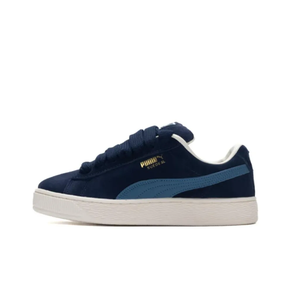 PUMA Suede XL Slip-Resistant Abrasion-Resistant Low Top Skateboard Shoes Unisex Blue PUMA Suede XL Противоскользящие устойчивые к истиранию низкие топовые скейтборд-кроссовки унисекс синие