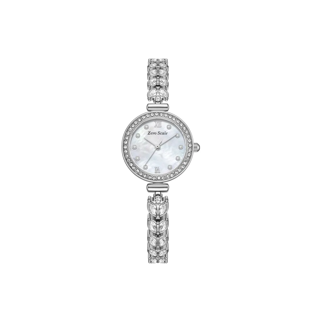 Zero Scale Кварцевый механизм нержавеющая сталь ремешок часы женские жемчужная раковина цвет циферблат часов