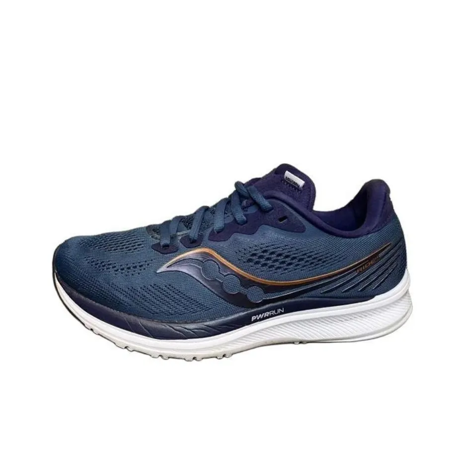 Saucony Anti-Slip Wear-Resistant Low-Top Running Shoes Women's Blue