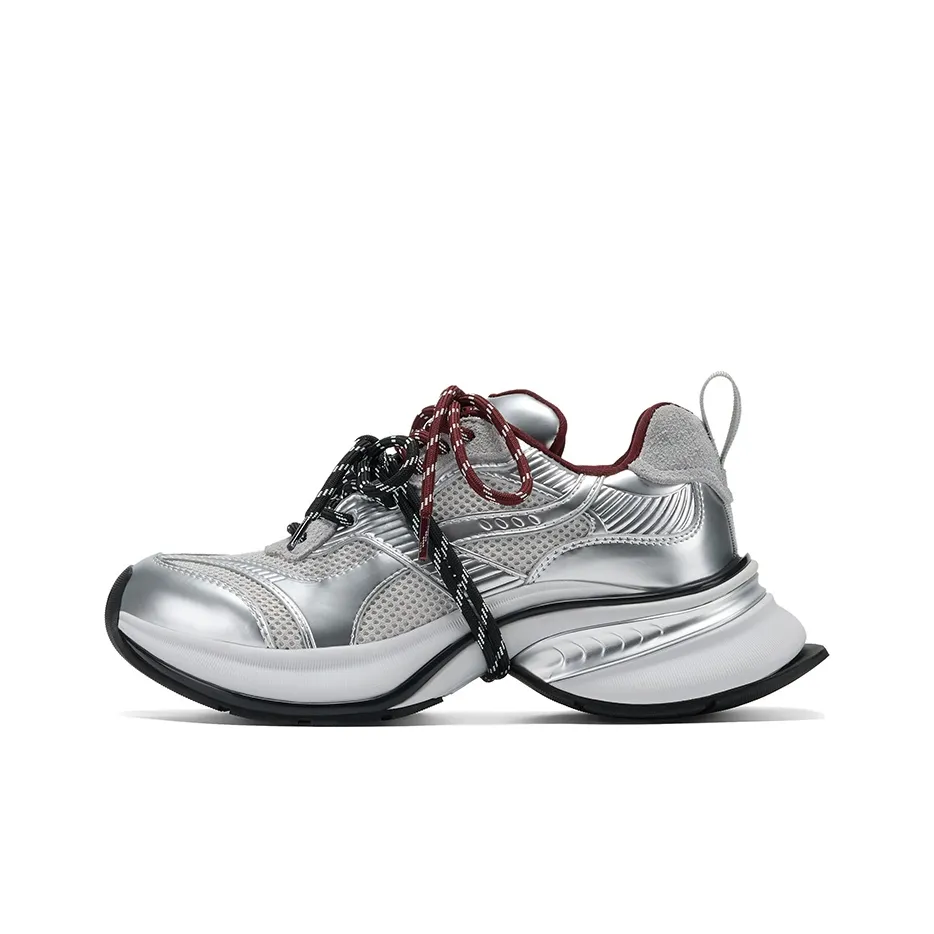 GG CC Толстая подошва Низкий топ Женские