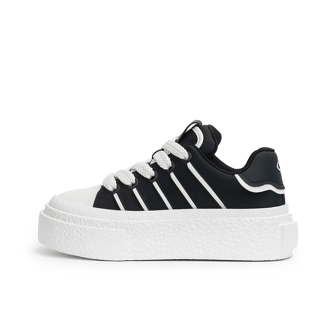 Lilbetter Попкорн Баланс Легкий визуально увеличивает рост Низкий Топ Платформа Повседневная обувь для скейтборда Унисекс