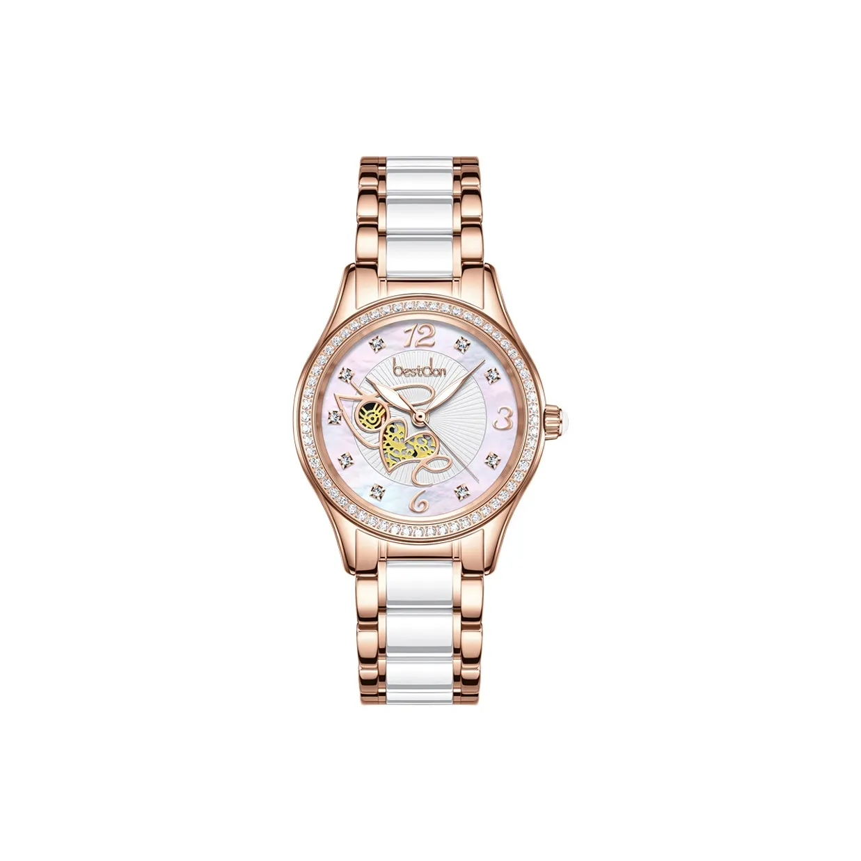 Bestdon LOVER Collection Кварцевый механизм Часы Женские Жемчужная раковина Циферблат