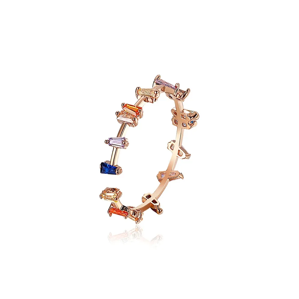 Floating Joy Медные Цирконовые Кольца Женские