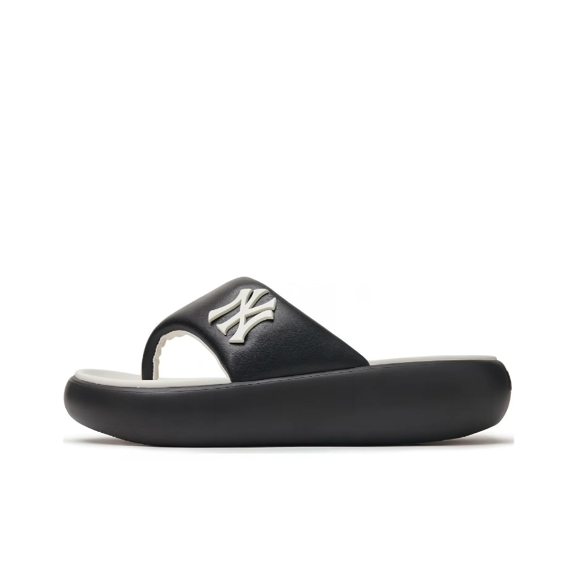 MLB New York Yankees Abrasion Resistant Slip Resistant Flip Flops Unisex Black