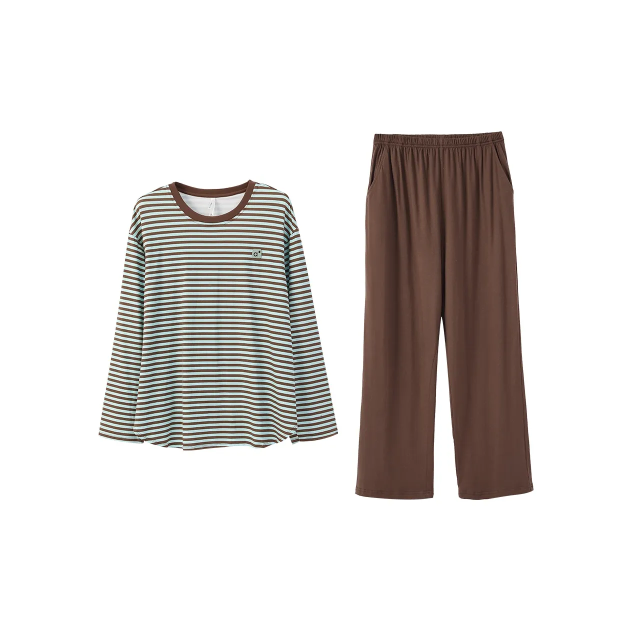 Aannsfam Pajama Комплект Мужской Золотистый Чай Коричневый