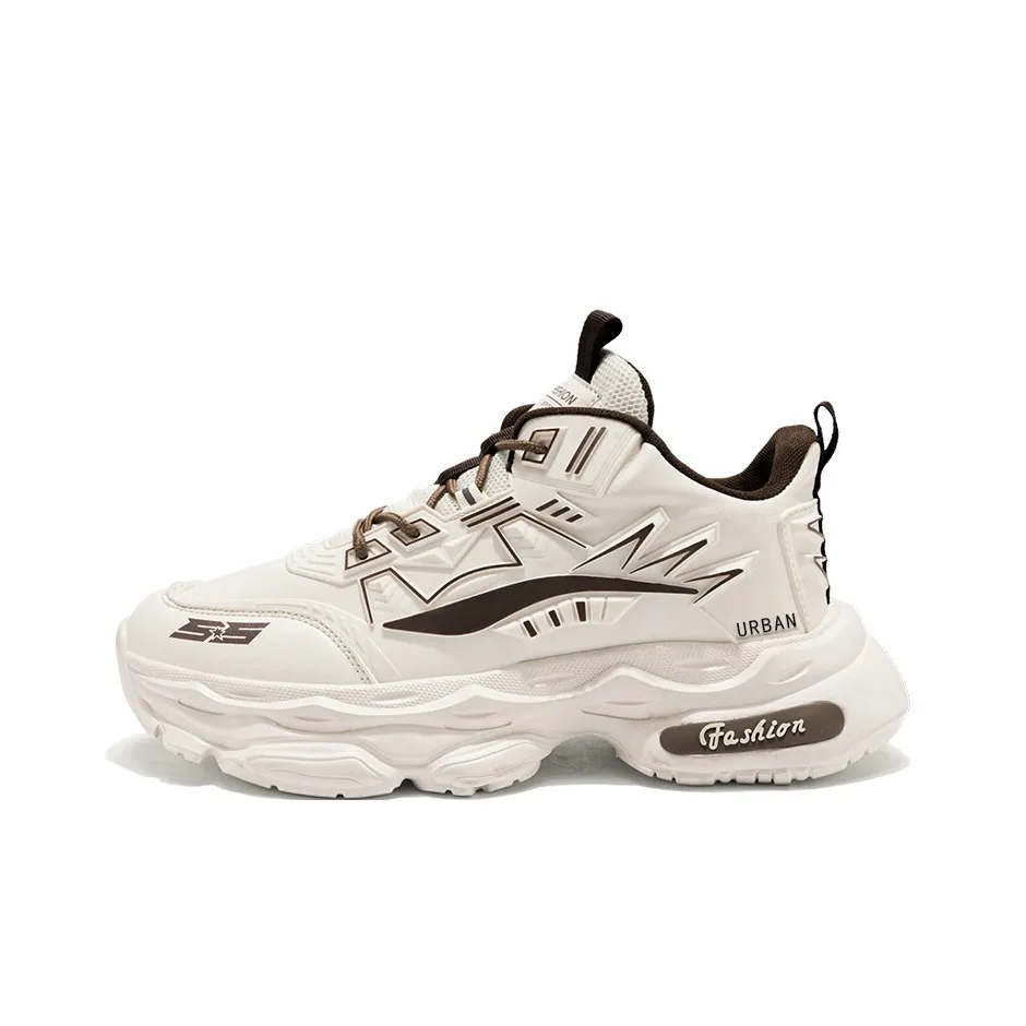 URBAN AUTHENTIC Противоскользящие Устойчивые к истиранию Повышение высоты Низкий топ Кроссовки с подошвой Мужские