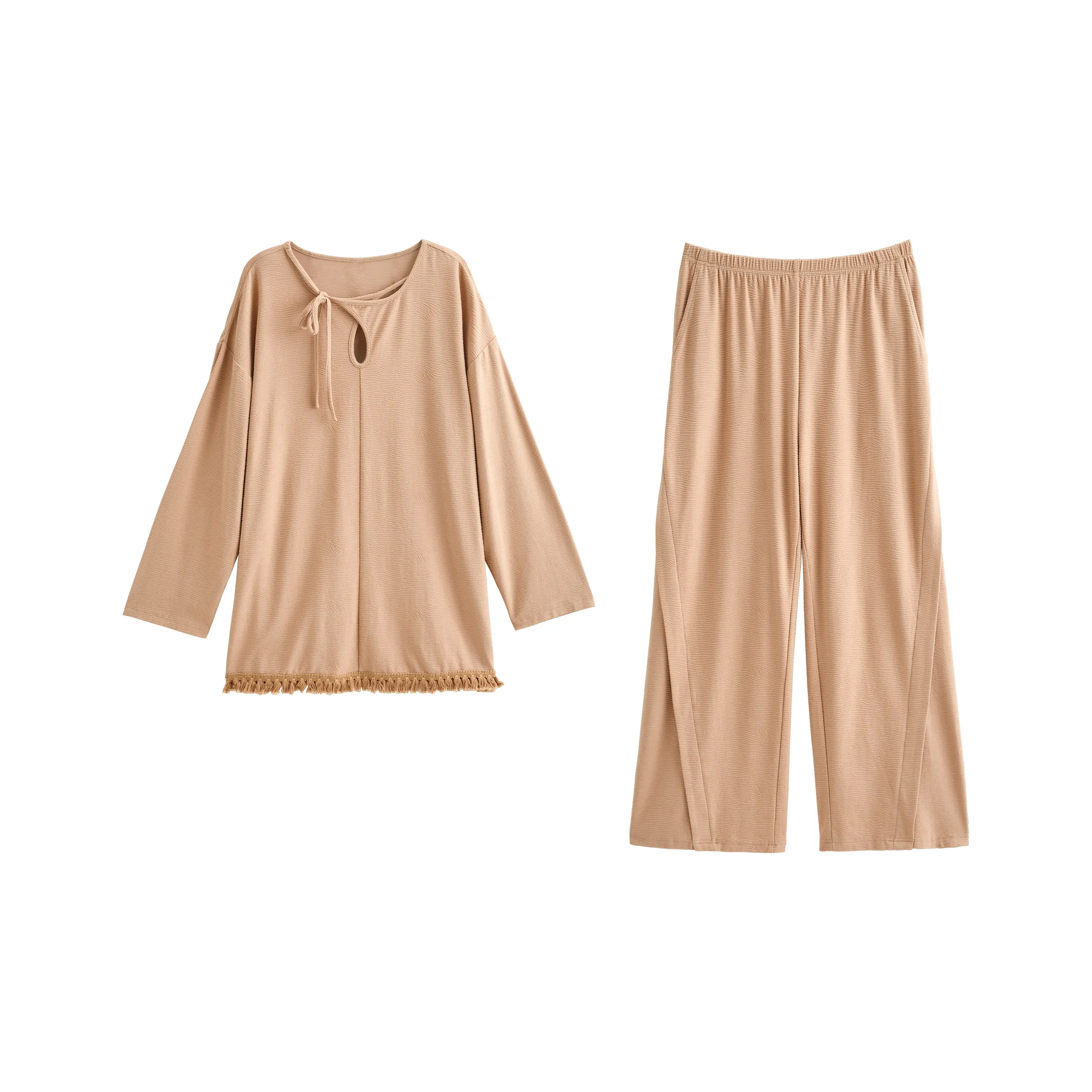 XUANZHITING Пижамный комплект женский коричневый