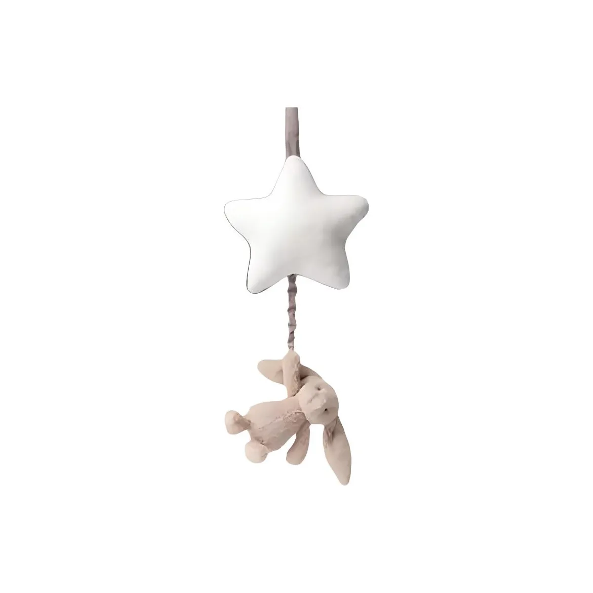 JELLYCAT Shy Collection Music Bell, Brown White Bunny Dolls Plush Doll 28cm High
