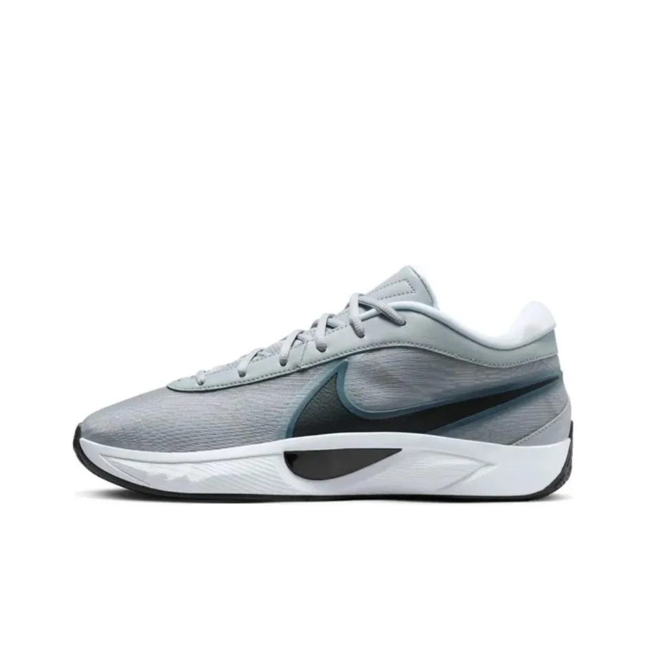 Nike Shock Absorbers Slip-Resistant Abrasion-Resistant Low-Top Баскетбольные кроссовки Унисекс Серый