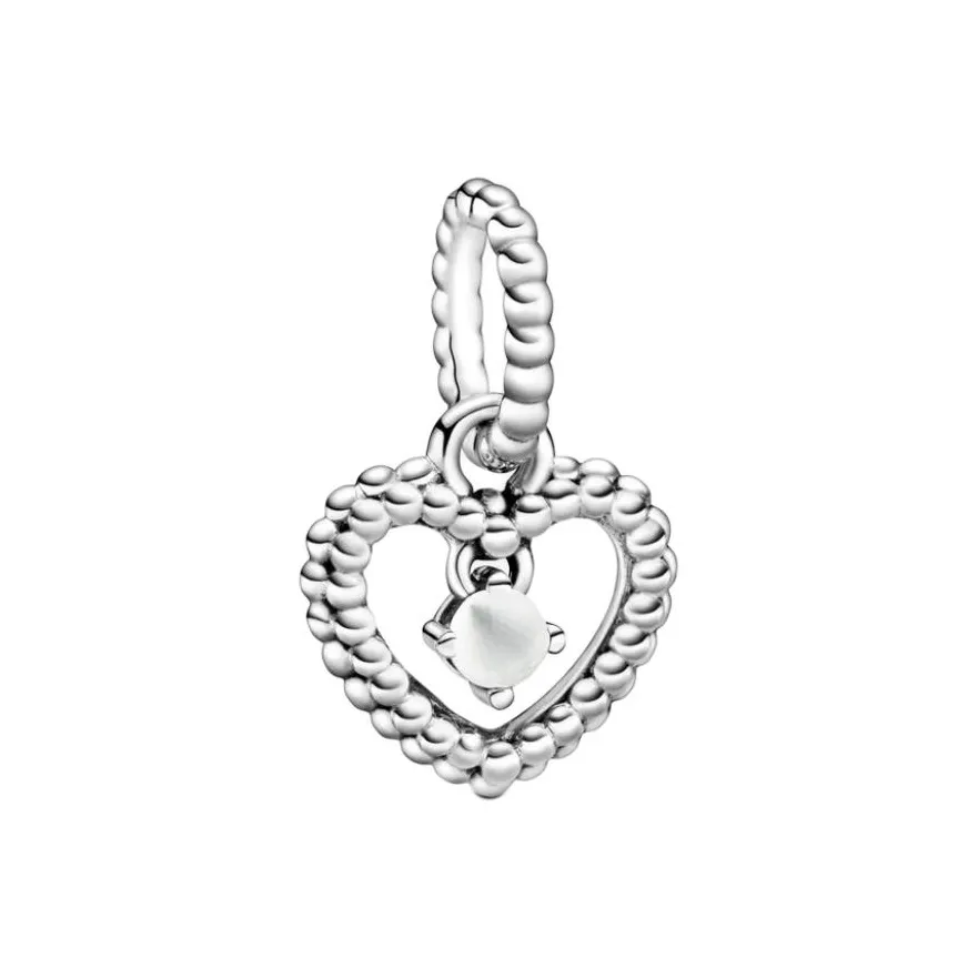 Pandora Серебряный Man MADE Кристальный Шармы Подвески Женские Серебряный