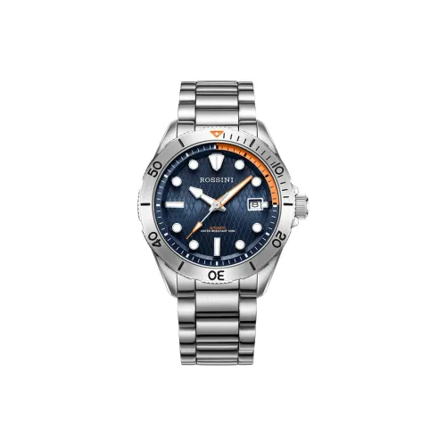 ROSSINI Механический часы Movement для мужчин, 43 мм, синий