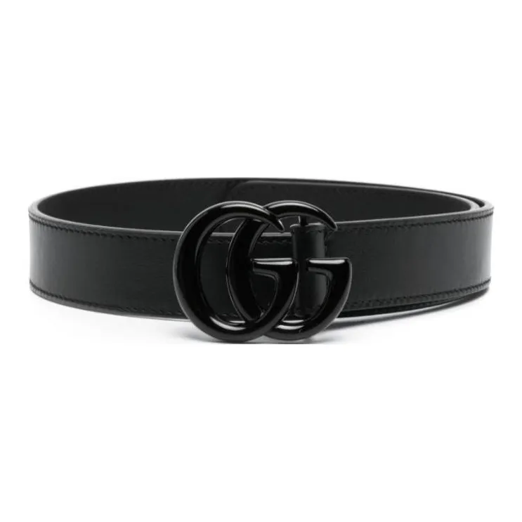 GUCCI Logo buckle Leather Belt