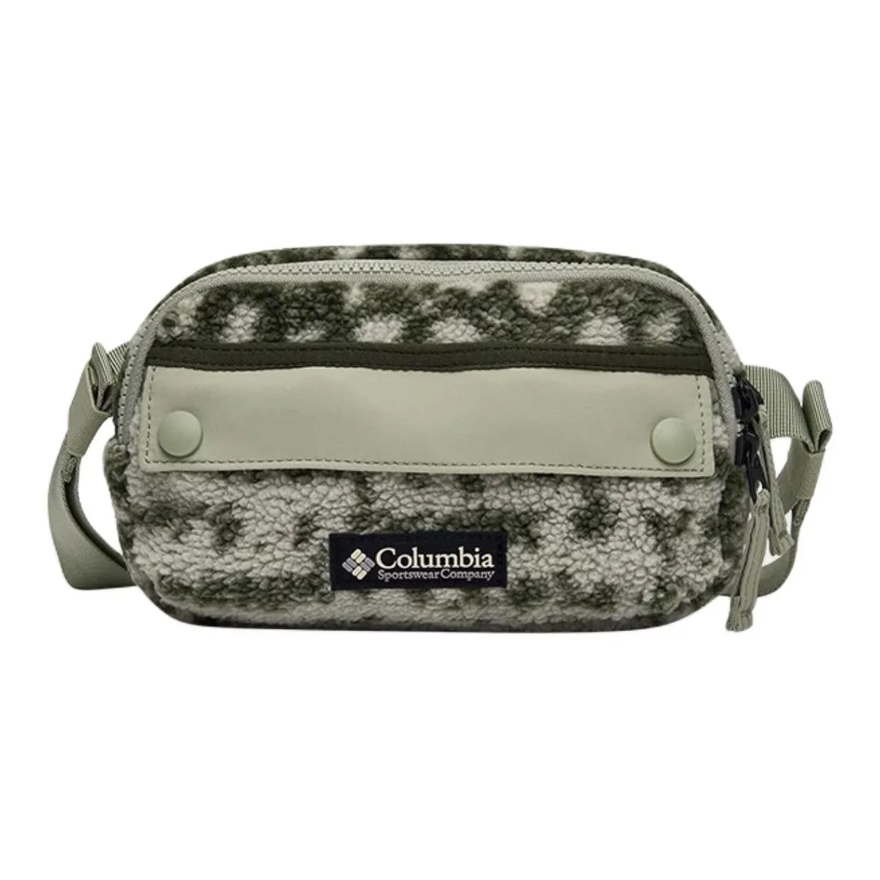 Columbia Fabric One Shoulder Crossbody Fanny Pack Unisex Army Green