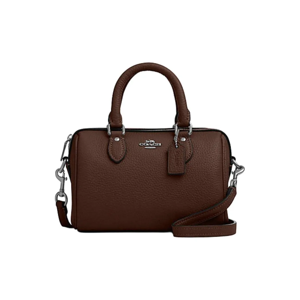 COACH Rowan Коровья кожа Сумка через плечо Сумка Мини Женская Кленовый