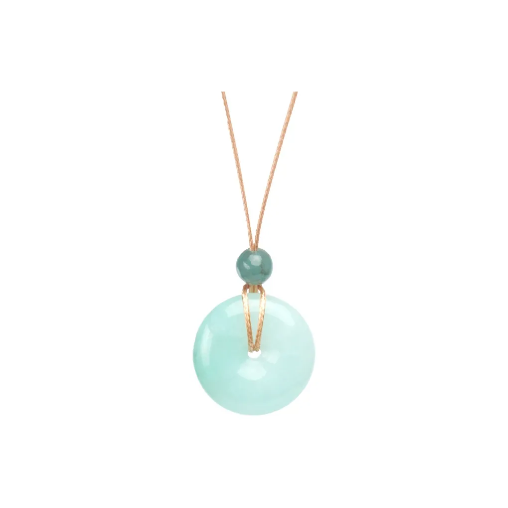 Long Fu Glutinous Jade Jadeite Necklace Trendy Versatile Sweater Chain-Perfect Gift For Festivals And Memorials Men's
