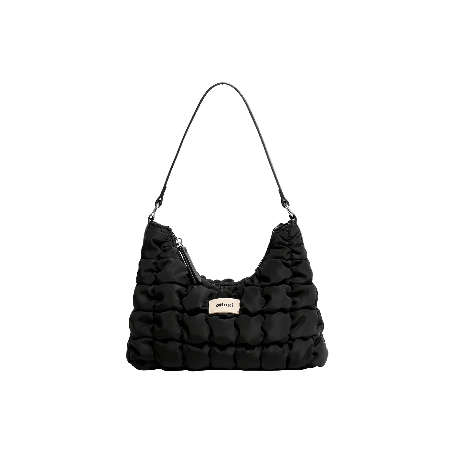 AILUXI Fabric Shoulder Bag, Crossbody Bag Women's Bubbles Black