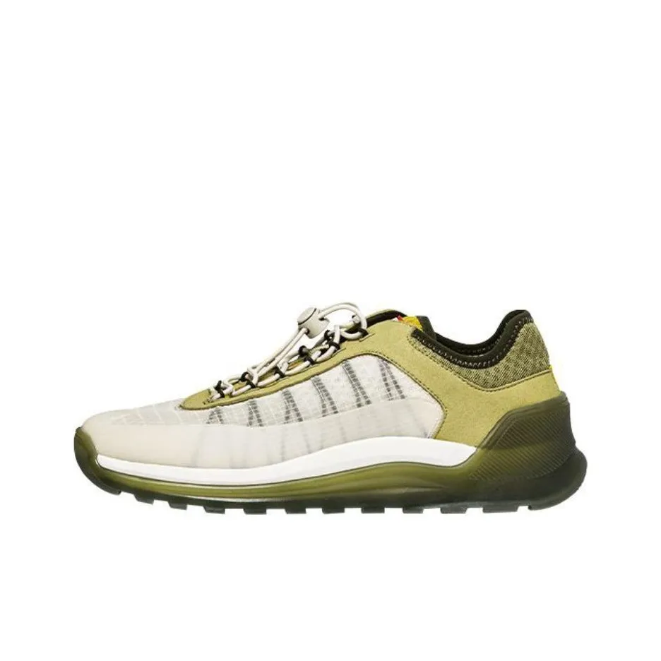 HUNTER Slip Resistant, Breathable, Lightweight Low Top Running Shoes Women's Yellow Green Color Block